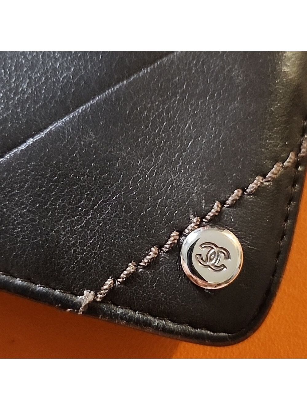 Chanel #7 🌟 Bifold Long wallet converted to Crossbody chain purse - Picture 4 of 13